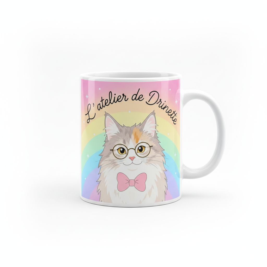 Mug blanc L'atelier de Drinette