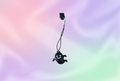 Cache port de charge fantôme noir charm kawaii fond pastel