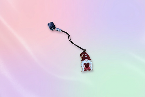 Cache port de charge gnome charm kawaii fond pastel